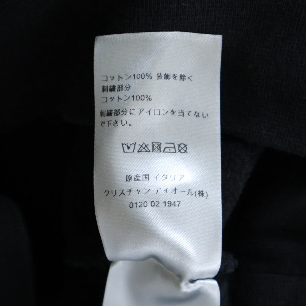 DIOR(ディオール) ロゴ刺繍 ハーフジップ プルオーバースウェットトレーナー ブラック 313J650A0807