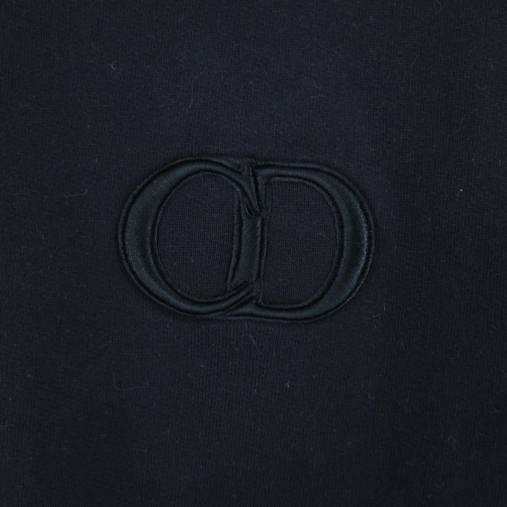 DIOR(ディオール) CD ICON ロゴ刺繍 クルーネック プルオーバースウェットトレーナー ブラック 113J699A0531