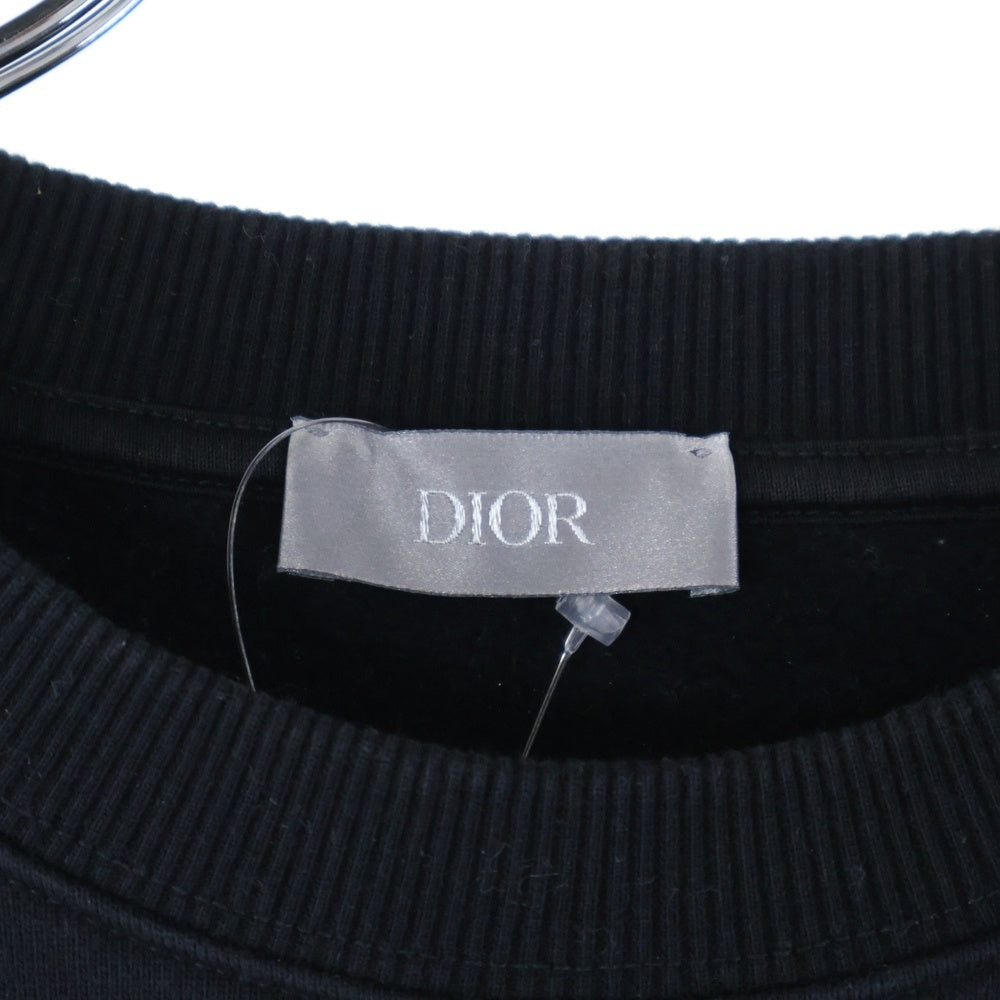 DIOR(ディオール) CD ICON ロゴ刺繍 クルーネック プルオーバースウェットトレーナー ブラック 113J699A0531