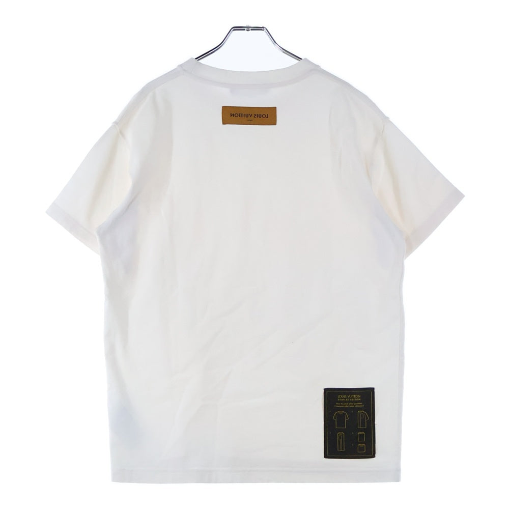 LOUIS VUITTON(ルイヴィトン) 22AW LVSE バックワッペンロゴ インサイドアウト クルーネック 半袖Tシャツ カットソー ホワイト RM222Q JYN HIY47W