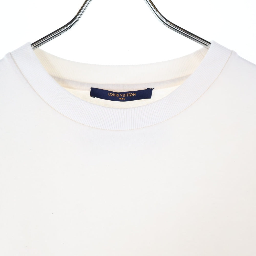 LOUIS VUITTON(ルイヴィトン) 22AW LVSE バックワッペンロゴ インサイドアウト クルーネック 半袖Tシャツ カットソー ホワイト RM222Q JYN HIY47W