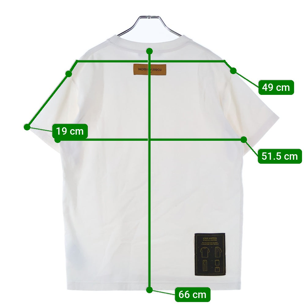 LOUIS VUITTON(ルイヴィトン) 22AW LVSE バックワッペンロゴ インサイドアウト クルーネック 半袖Tシャツ カットソー ホワイト RM222Q JYN HIY47W