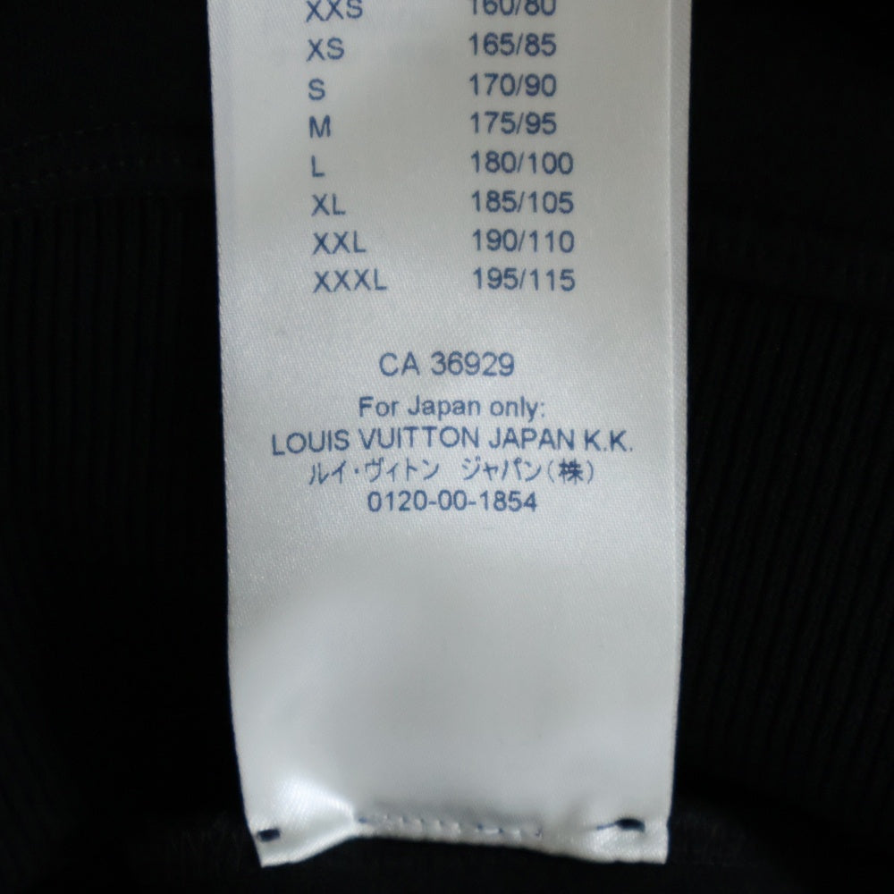 LOUIS VUITTON(ルイヴィトン) 21SS ダブルフェイス トラベル ジップアップスウェットパーカー フーディー ブラック M211Q JUJ HJY42W