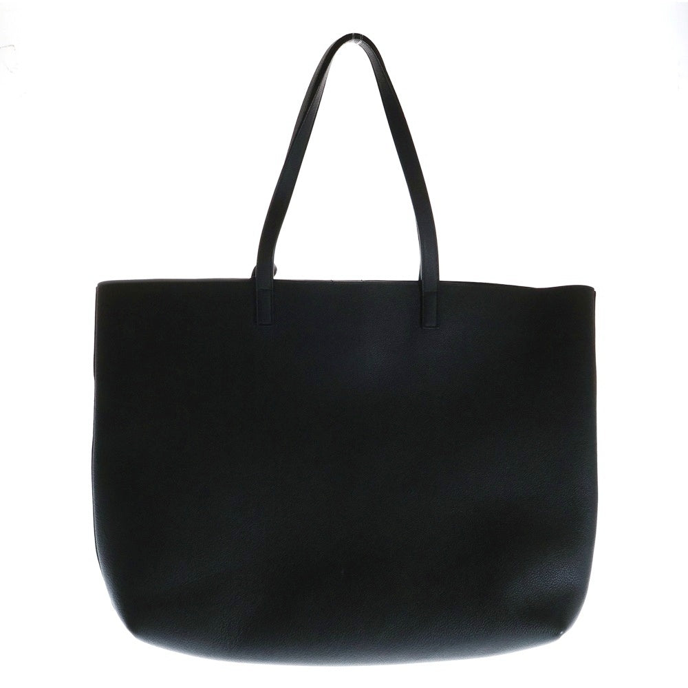 SAINT LAURENT PARIS(サンローランパリ) ボールド イースト ウエスト レザー トートバッグ シルバー金具 ブラック 683655