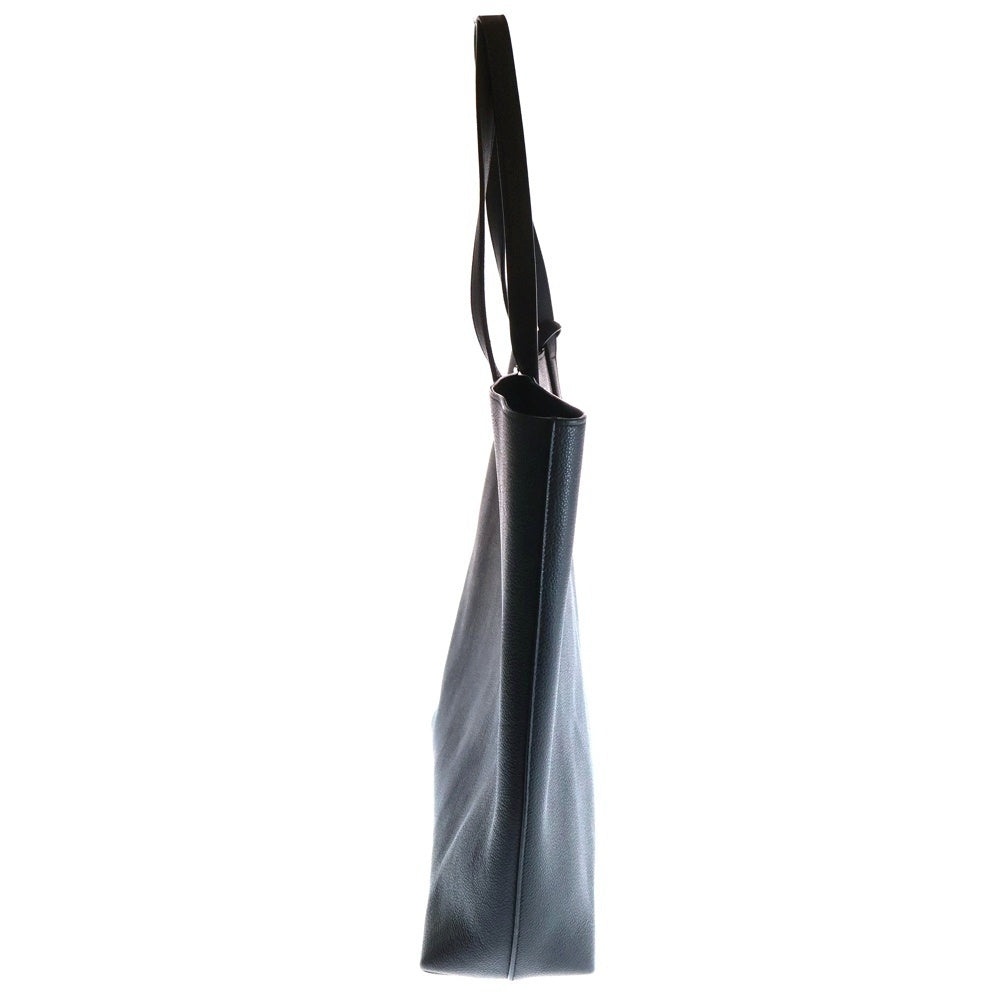 SAINT LAURENT PARIS(サンローランパリ) ボールド イースト ウエスト レザー トートバッグ シルバー金具 ブラック 683655