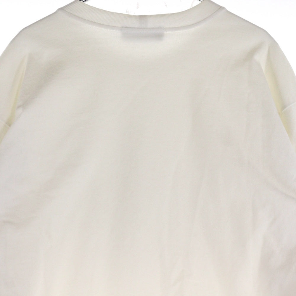 STONE ISLAND(ストーンアイランド) 袖ロゴパッチ ヘビーウェイト クルーネック ロングスリーブ 長袖Tシャツ カットソー ホワイト 761563750