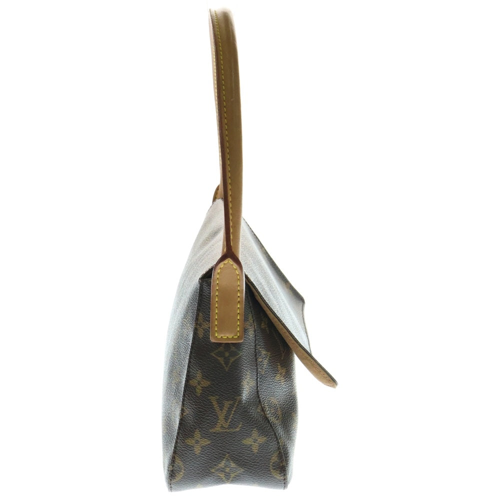 LOUIS VUITTON(ルイヴィトン) モノグラム ミニルーピング レザーワンショルダーバッグ ハンドバッグ ブラウン レディース M51147