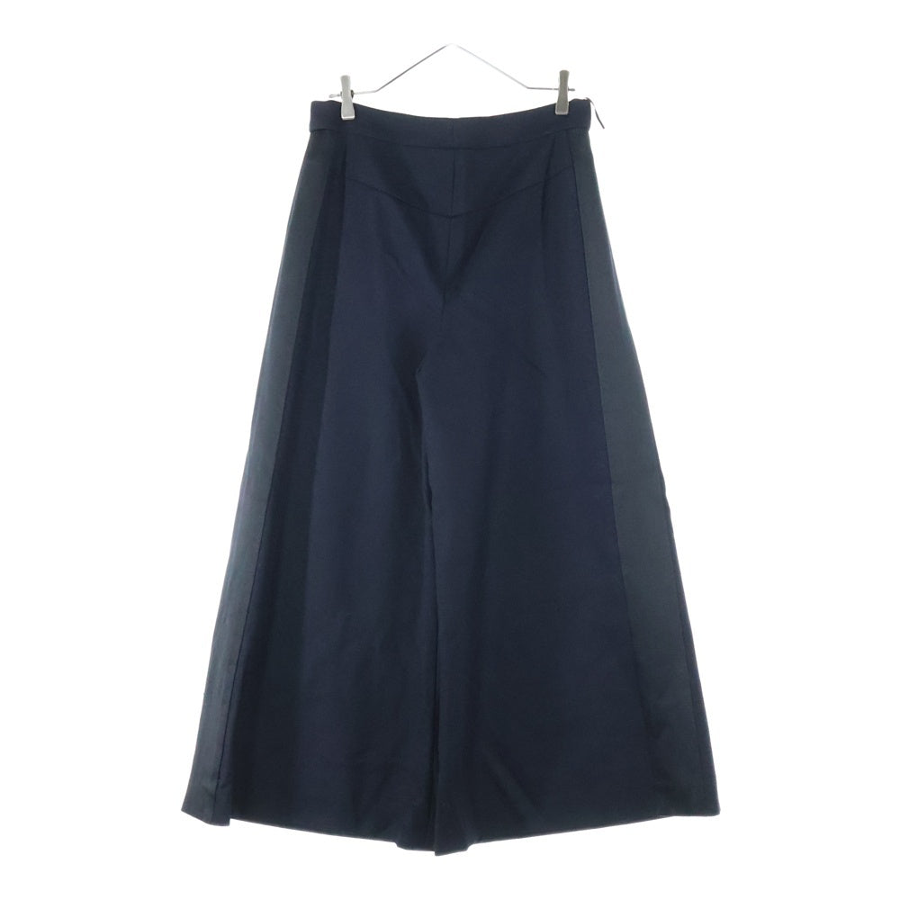 CHANEL ワイドパンツ CHANEL シャネル ワイドパンツ パンタロン 40 ウール ブラック