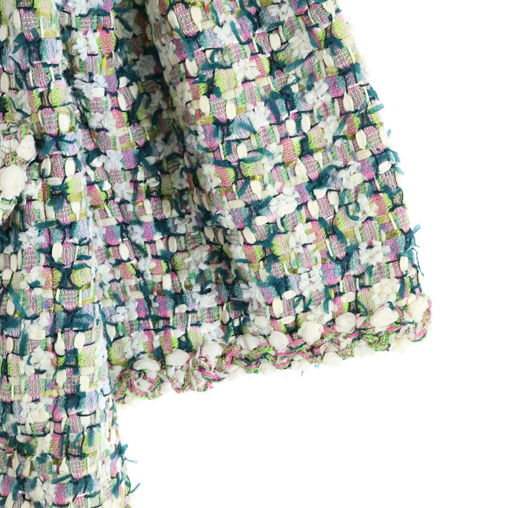 CHANEL(シャネル) ココフクロウボタンボタン ツイードノーカラージャケット レディース P57894V43824