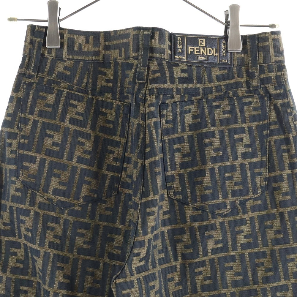 FENDI(フェンディ) ズッカ柄 ジップフライパンツ ブラウン