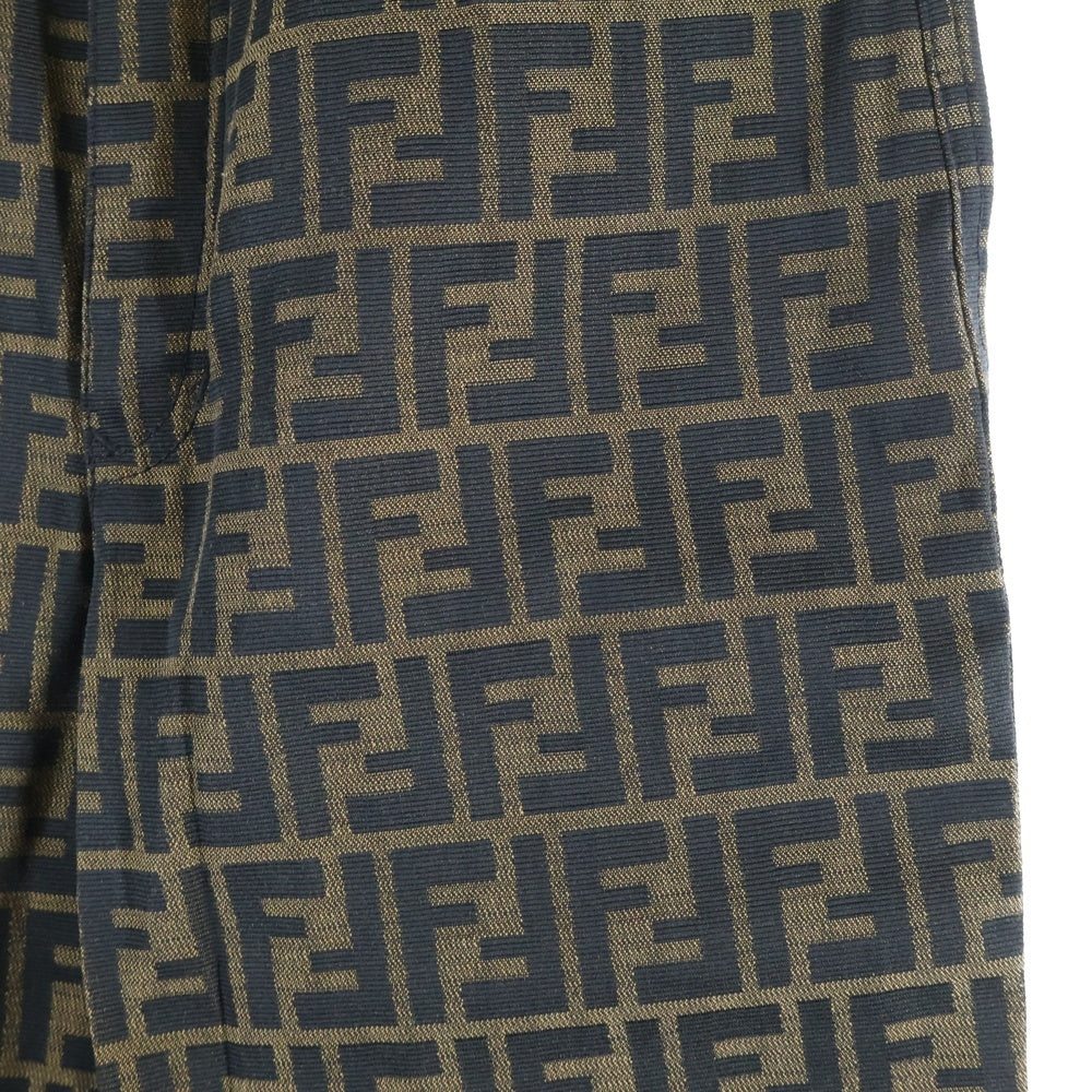 FENDI(フェンディ) ズッカ柄 ジップフライパンツ ブラウン