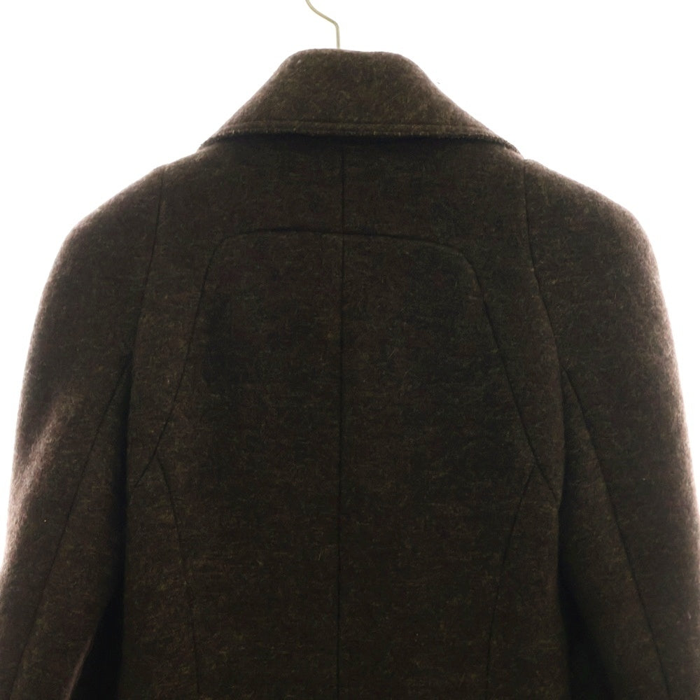 CHANEL(シャネル) 97AW ココマーク ジップアップ ウール チェスター ロング コート ブラウン レディース P09456W02373