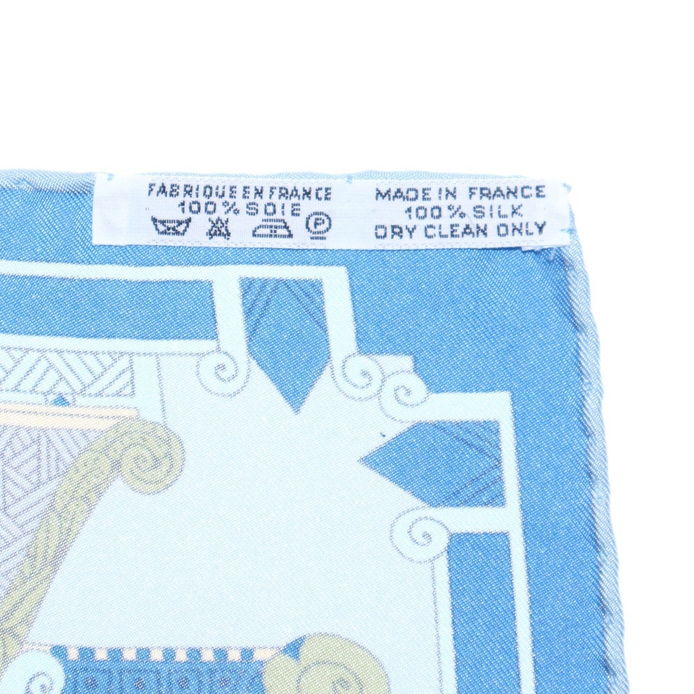 HERMES(エルメス) カレ90 天体と太陽 ASTRES et SOLEILS シルク スカーフ ブルー