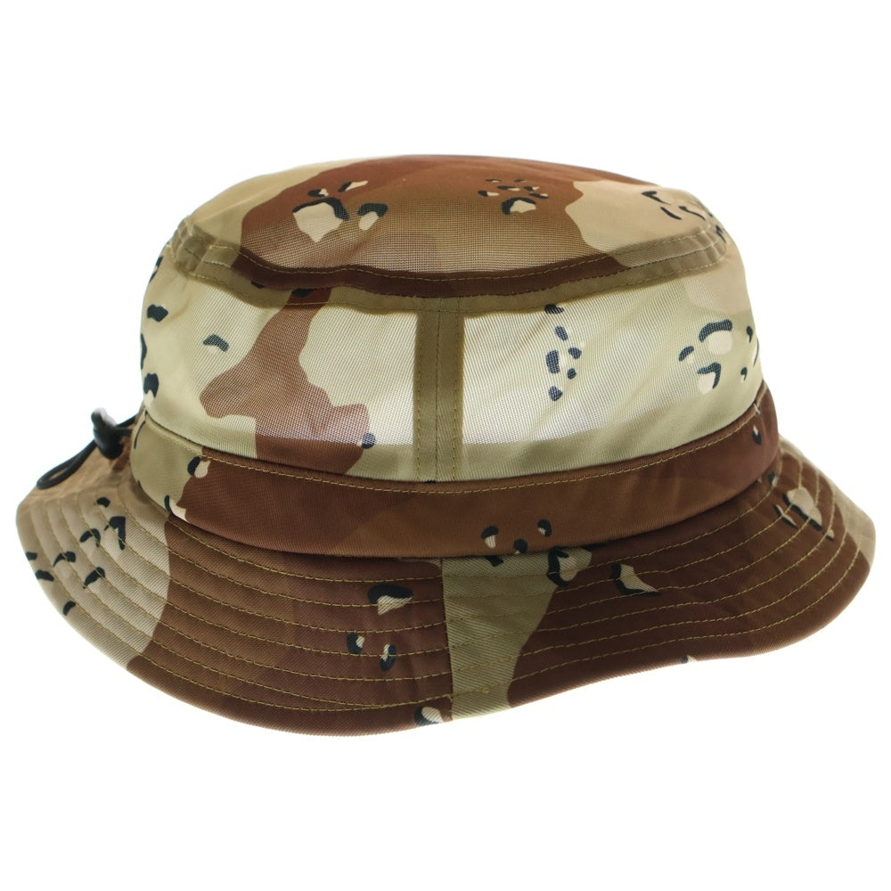 SUPREME(シュプリーム) 20SS Mesh Crusher メッシュ クラッシャー ロゴ刺繍 バケットハット ベージュ/ブラウン