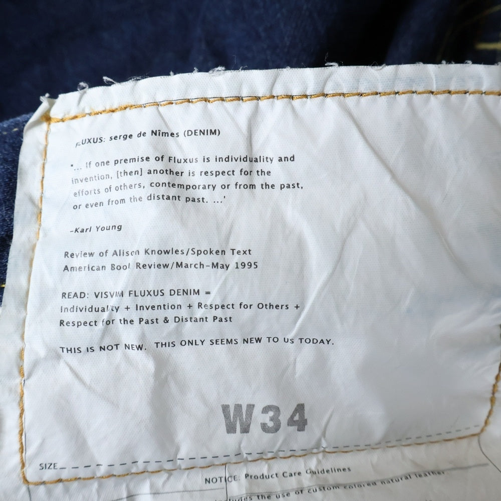 VISVIM(ヴィスヴィム) パイソンパッチデニムハーフパンツ ショーツ インディゴブルー