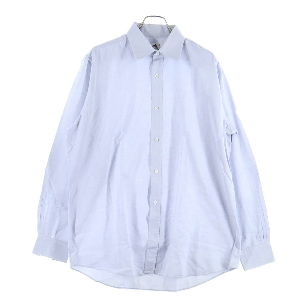 HERMES(エルメス) セリエ カフスボタン コットン 長袖シャツ ライトブルー