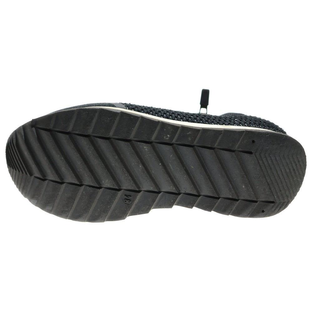 Dior HOMME(ディオールオム) B25 サイドジップ ロゴプリント ハイカットシューズ ニット ソックススニーカー ブラック レディース