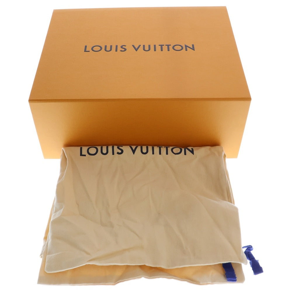 LOUIS VUITTON(ルイヴィトン) ×草間彌生 YK LVトレイルライン インフィニティドット レザー レースアップ ローカットシューズ スニーカー イエロー/ホワイト レディース 1ABD20