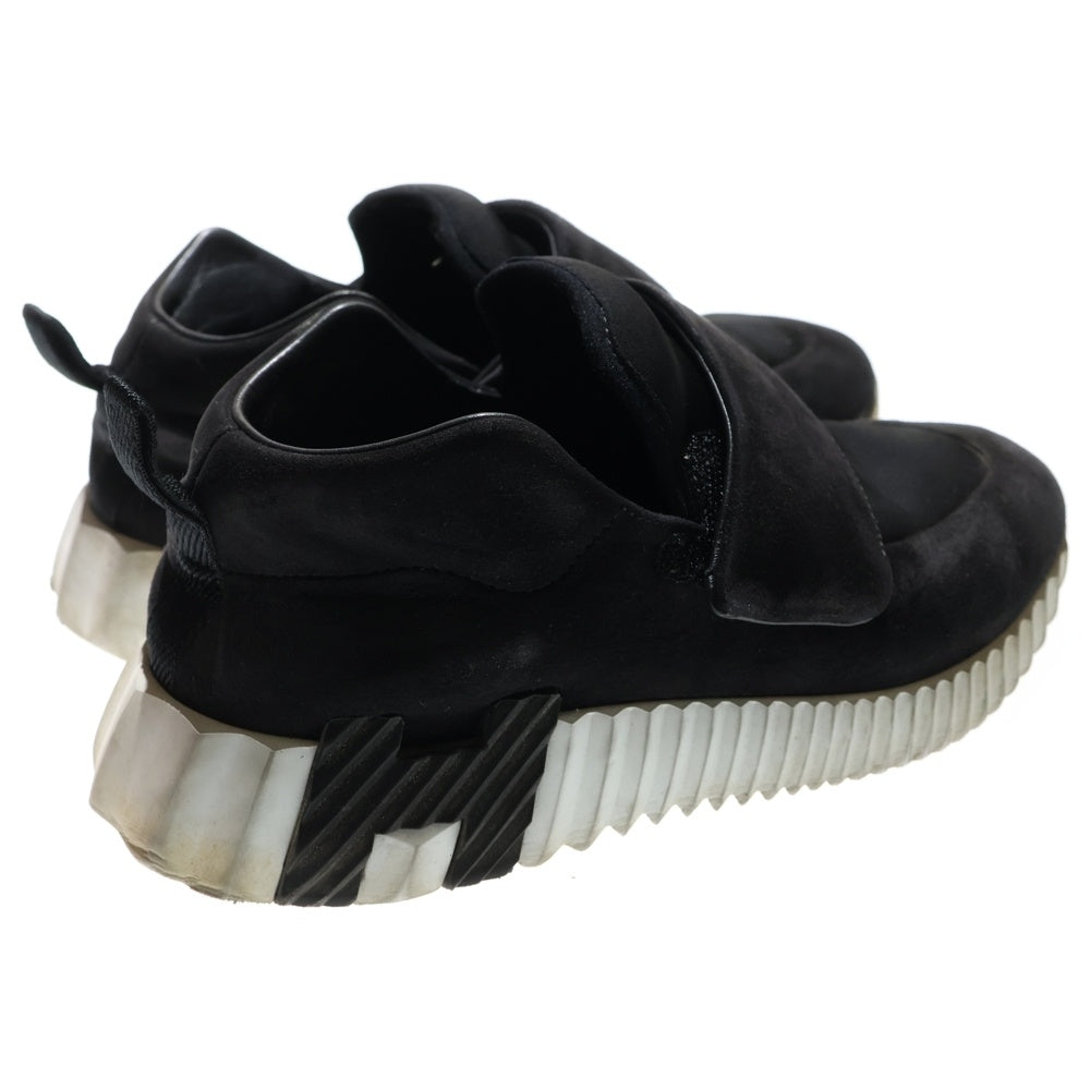 HERMES(エルメス) バウンシング Hロゴ ベルクロ スエードレザー ローカットシューズ スニーカー ブラック レディース