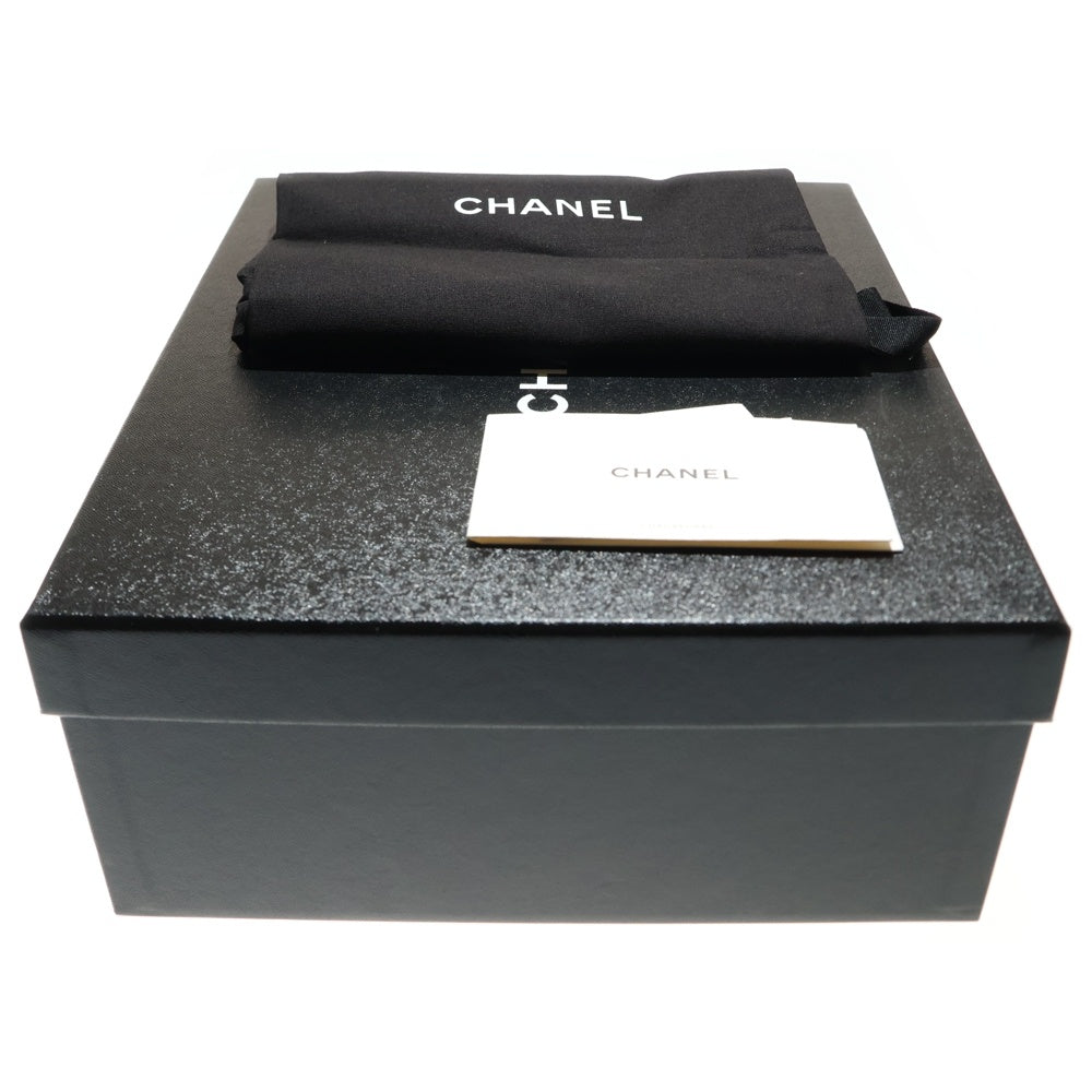CHANEL(シャネル) ココマーク ロゴプレート ツイード パテントレザー チェーン ニット レースアップ ハイカットシューズ スニーカー ピンク G35600
