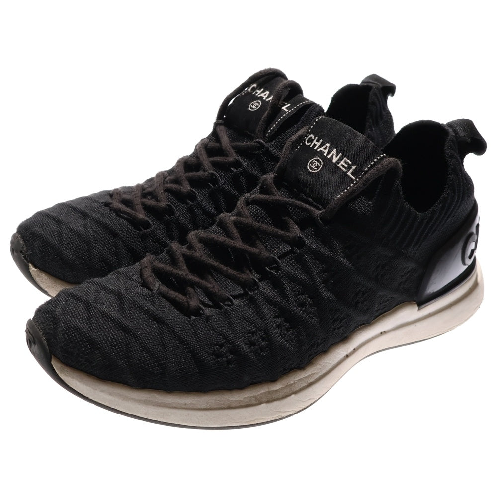CHANEL(シャネル) ココマーク ニットファブリックローカットスニーカー