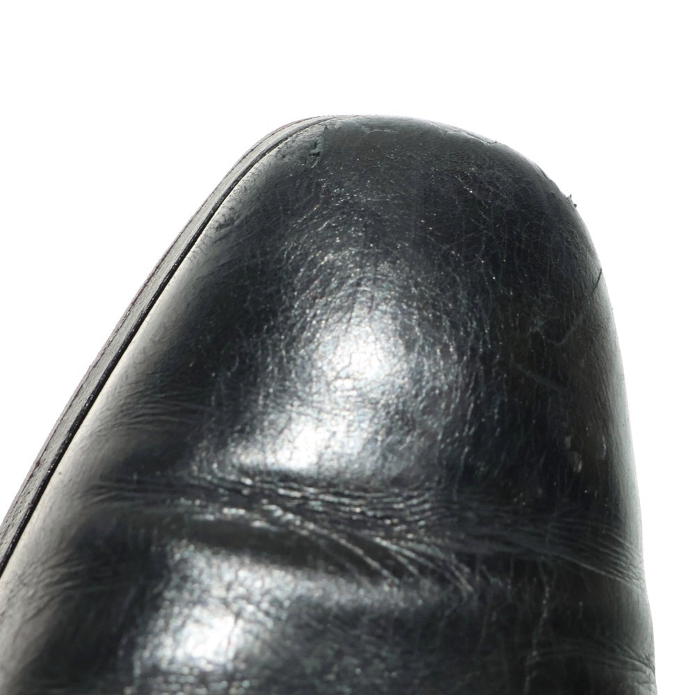 CHRISTIAN LOUBOUTIN(クリスチャンルブタン) スパイクスタッズ レザー サイドゴア ショートブーツ シューズ ブラック レディース