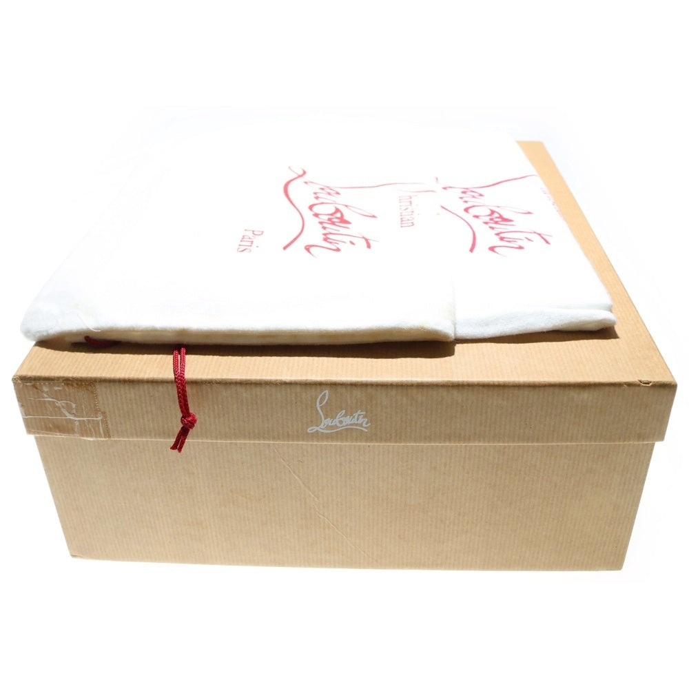 CHRISTIAN LOUBOUTIN(クリスチャンルブタン) スパイクスタッズ レザー サイドゴア ショートブーツ シューズ ブラック レディース