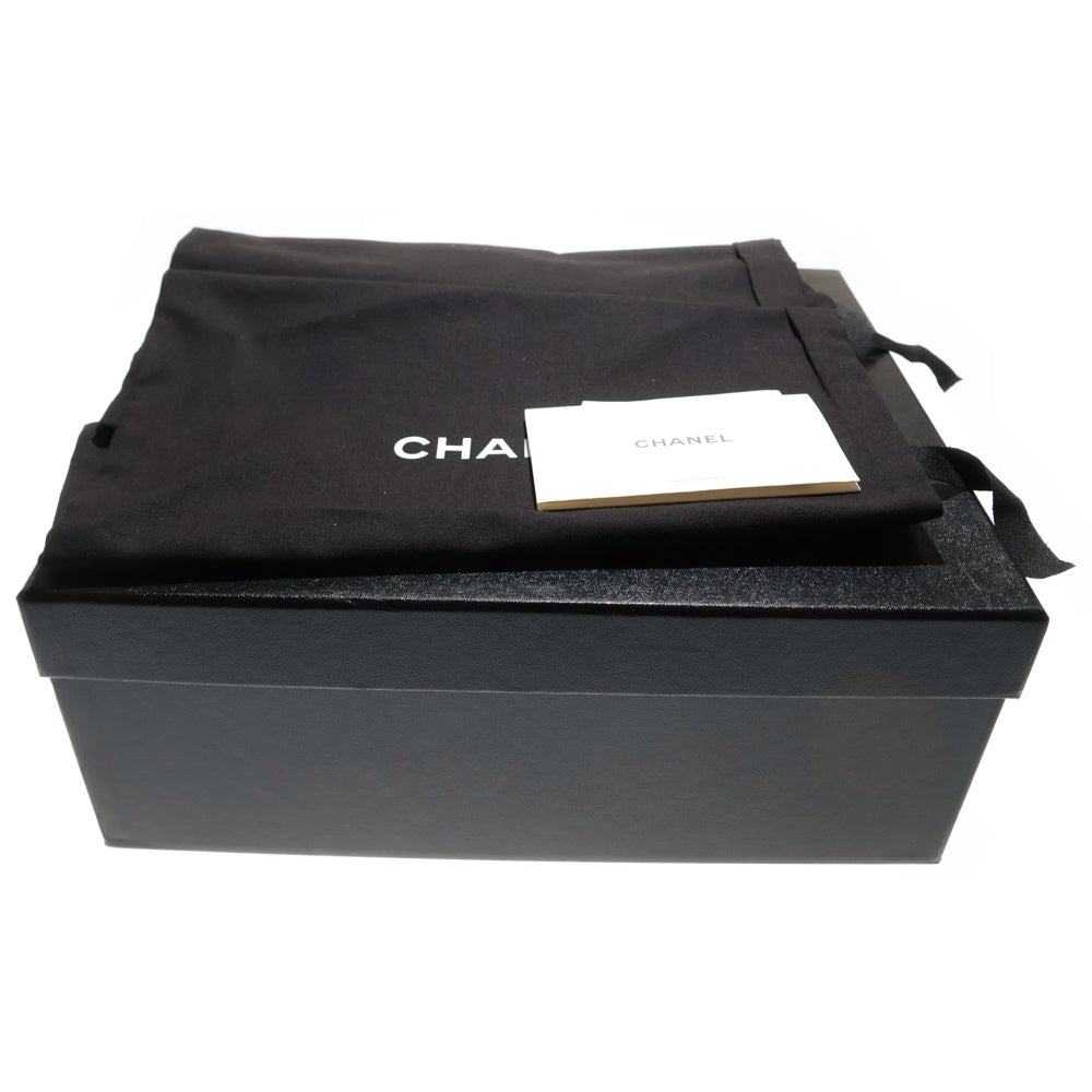 CHANEL(シャネル) ココマーク スエードレザー レースアップ ローカットシューズ スニーカー グリーン レディース G34360