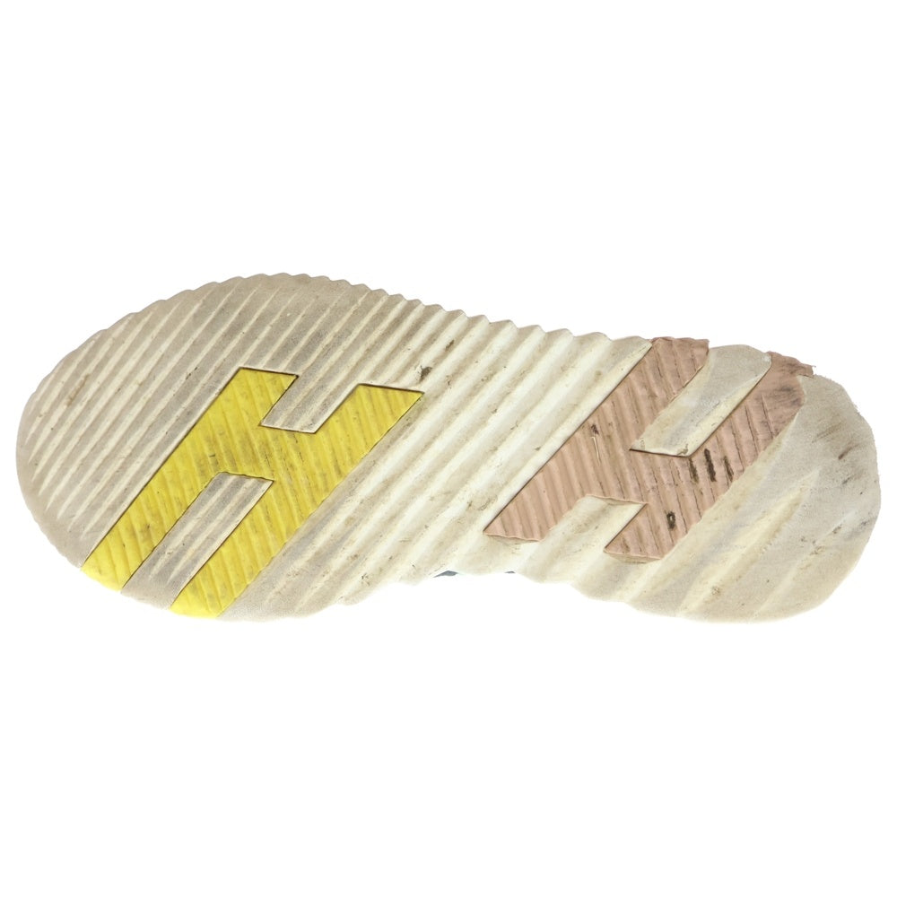 HERMES(エルメス) フレックス Hロゴ レースアップ ローカットシューズ ニット ソックススニーカー ブラック/ライトグリーン レディース