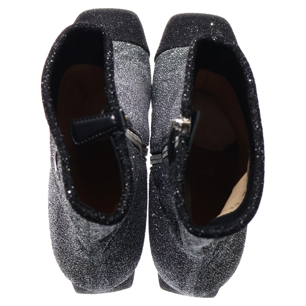 CHANEL(シャネル) ココマーク ロゴプレート ラメ グリッター レザー