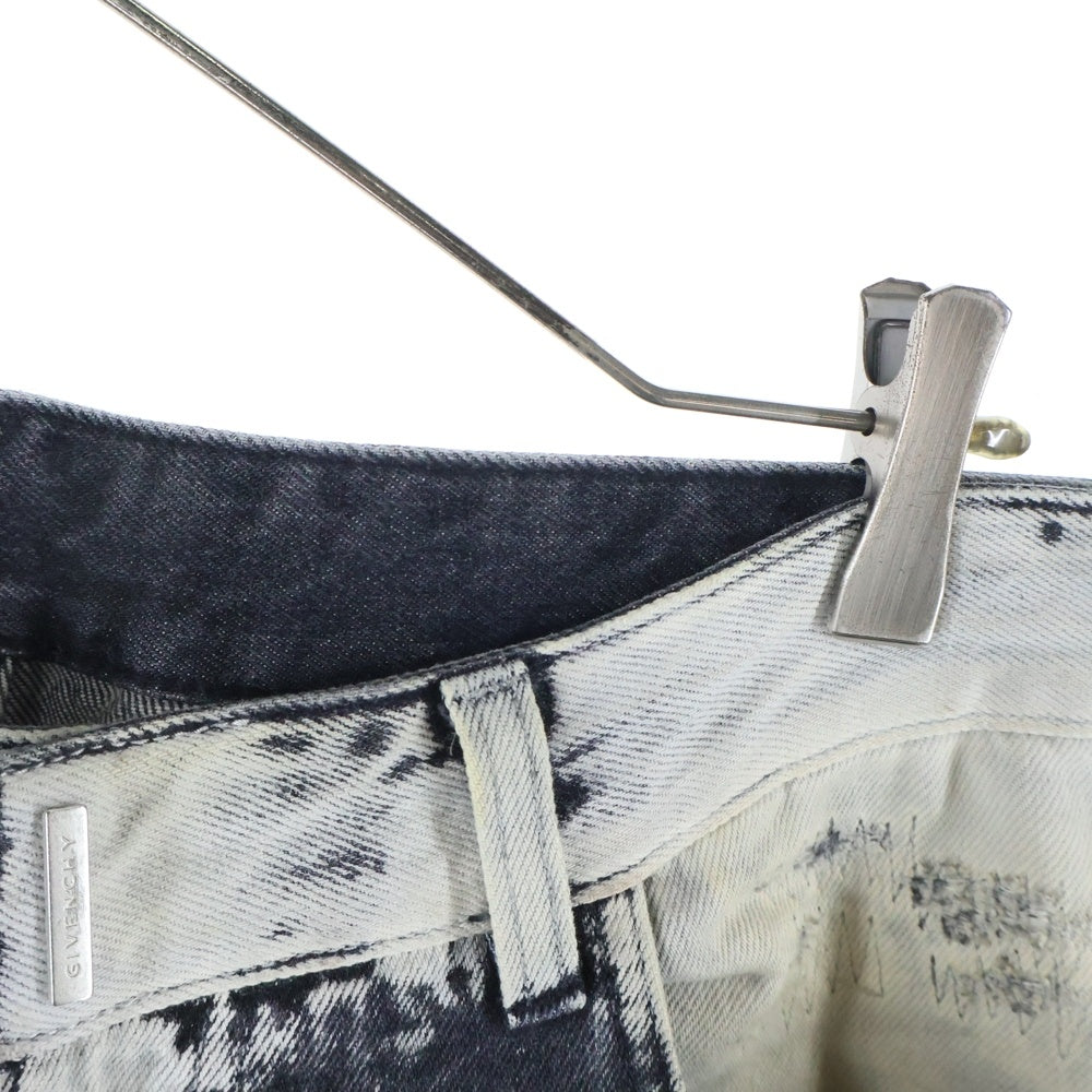 GIVENCHY(ジバンシィ) 22AW デストロイ加工 テーパード デニムパンツ