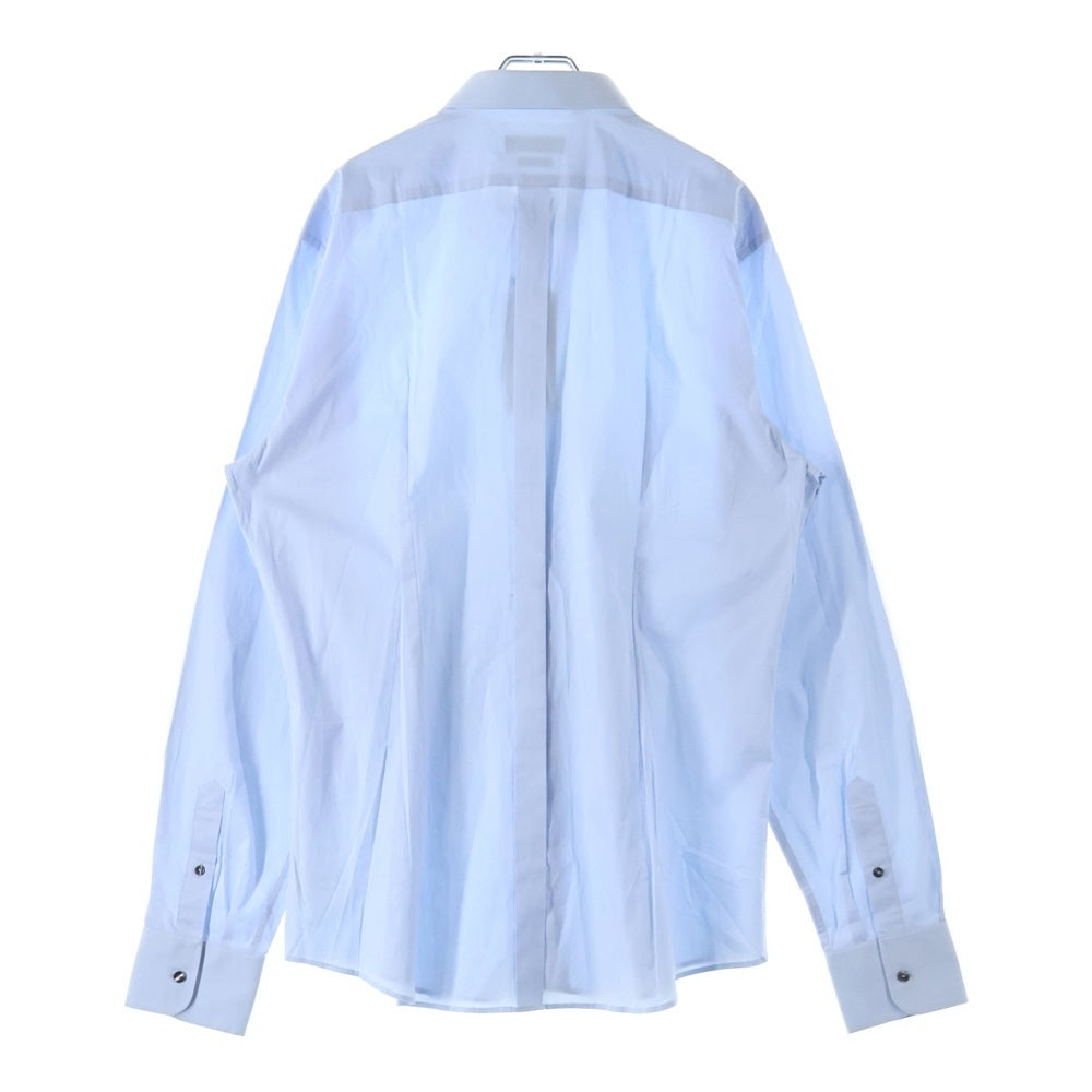 DOLCE & GABBANA(ドルチェアンドガッバーナ) バックプリーツ コットン 長袖シャツ ライトブルー G5625T/FUEAJ