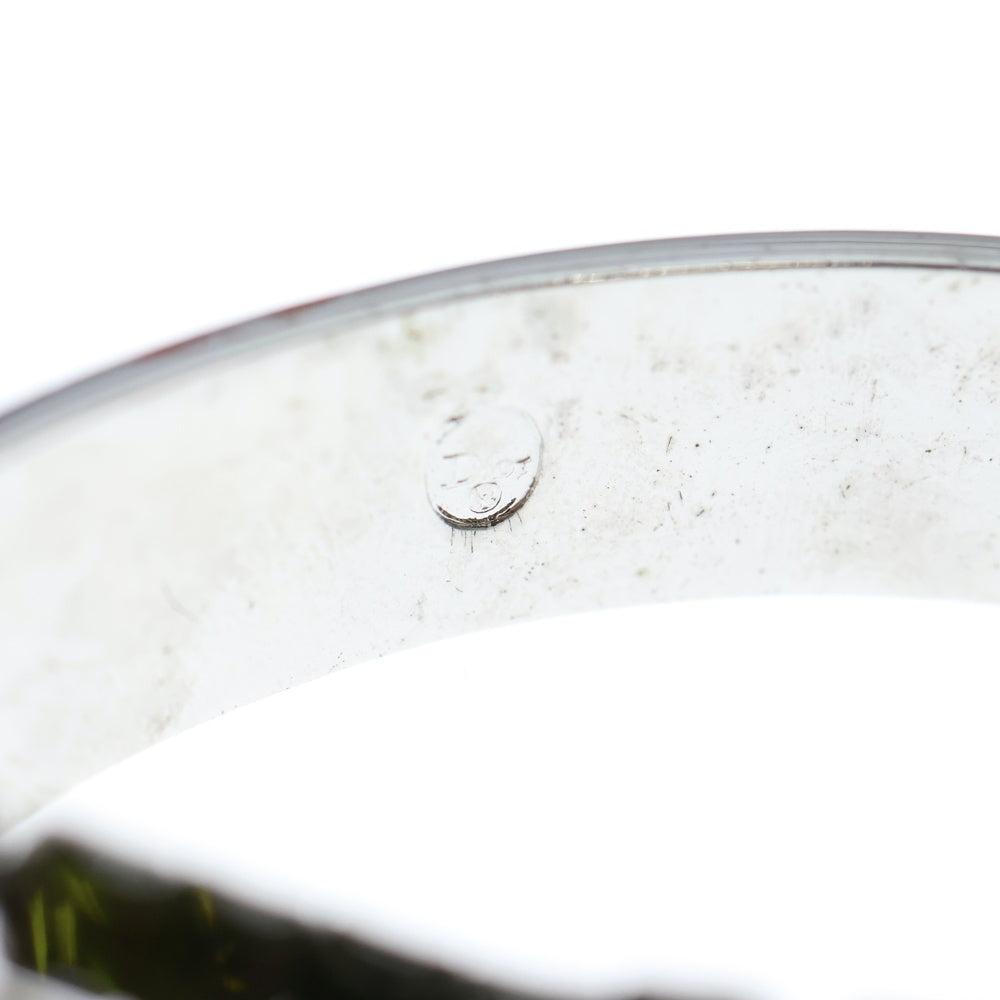 DIOR(ディオール) ロゴプレート ラインストーン ブレスレット レッド