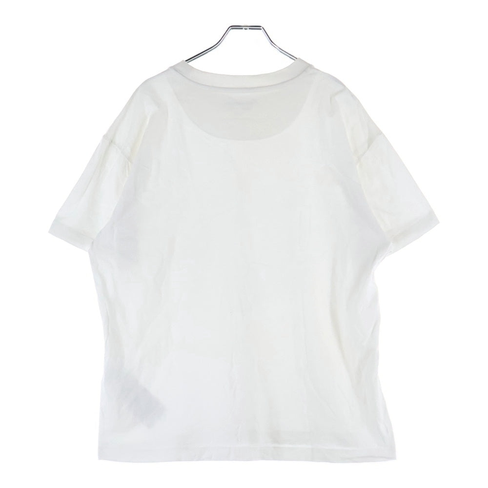JIL SANDER(ジルサンダー) ラベルロゴ クルーネック 半袖Tシャツ カットソー ホワイト JPUU706530 MU248808