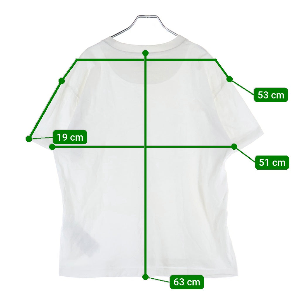 JIL SANDER(ジルサンダー) ラベルロゴ クルーネック 半袖Tシャツ カットソー ホワイト JPUU706530 MU248808
