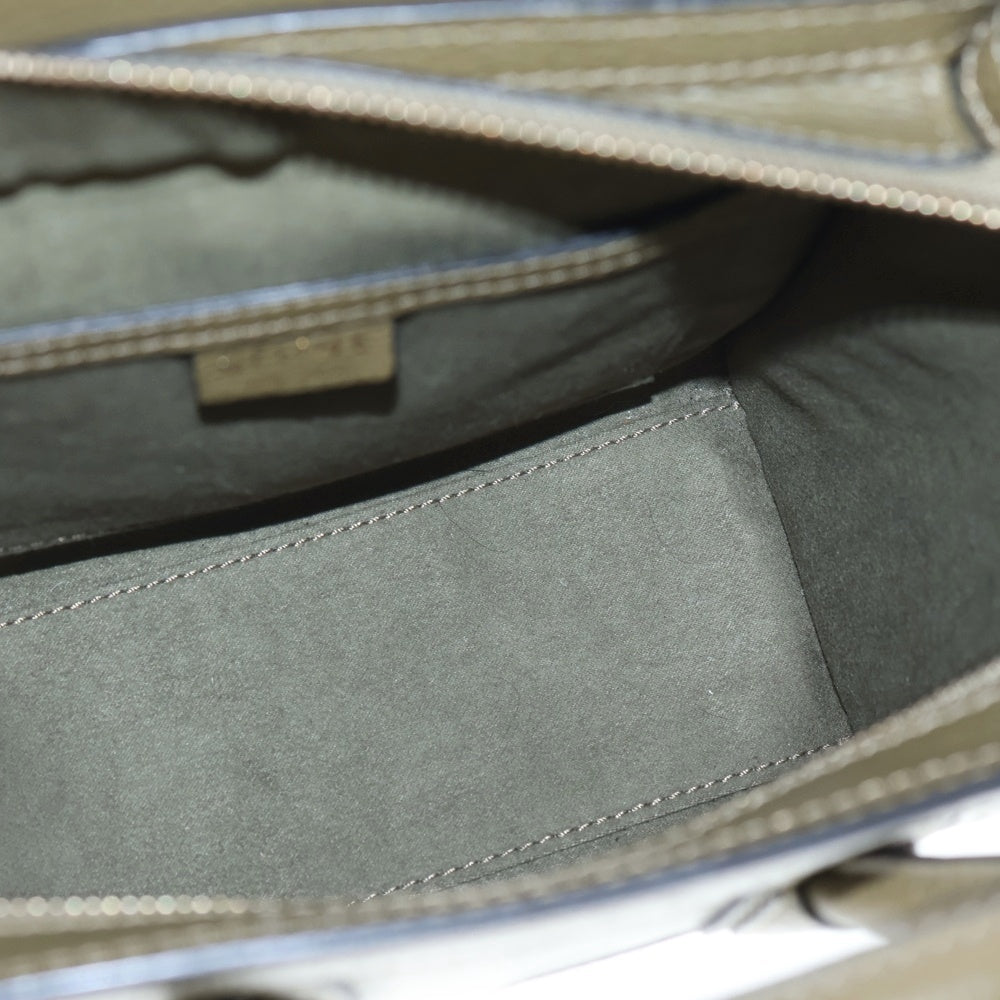 CELINE(セリーヌ) ラゲージ ナノ カーキ レザー 2wayハンドバッグ