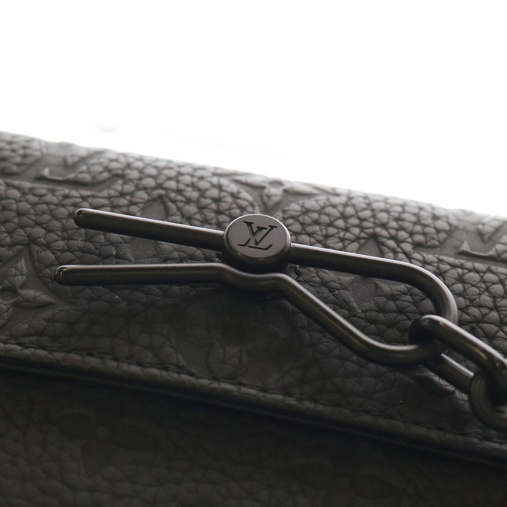 LOUIS VUITTON(ルイヴィトン) トリヨンモノグラム スティーマー ウエアラブルウォレット ブラック レザー ショルダーバッグ M81746 ICタイプ レディース