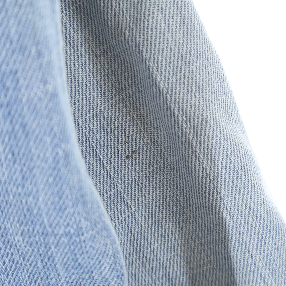 SAINT LAURENT PARIS(サンローランパリ) ウォッシュ加工 オーバーサイズ スナップボタン デニムシャツ インディゴ 604792