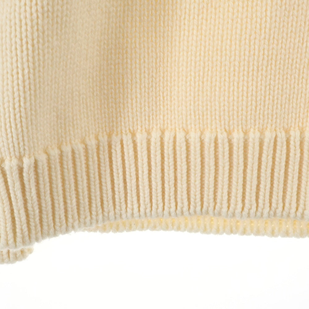 FENDI(フェンディ) ロゴジャガード ウール クルーネック プルオーバー 長袖ニット セーター アイボリー FZZ387 A3M3 レディース