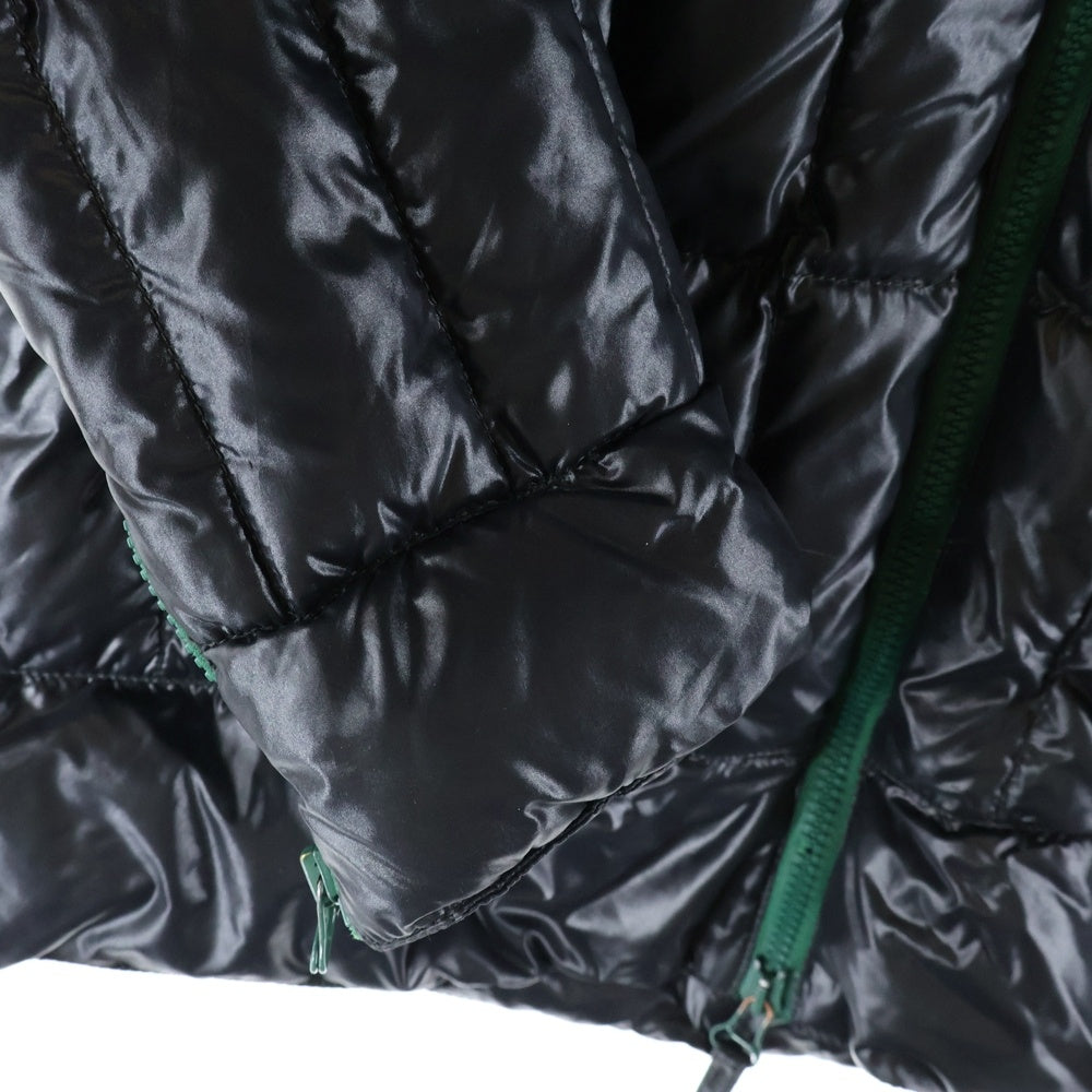 DUVETICA(デュベティカ) フーデッド ジップアップ ダウンジャケット ブラック/グリーン