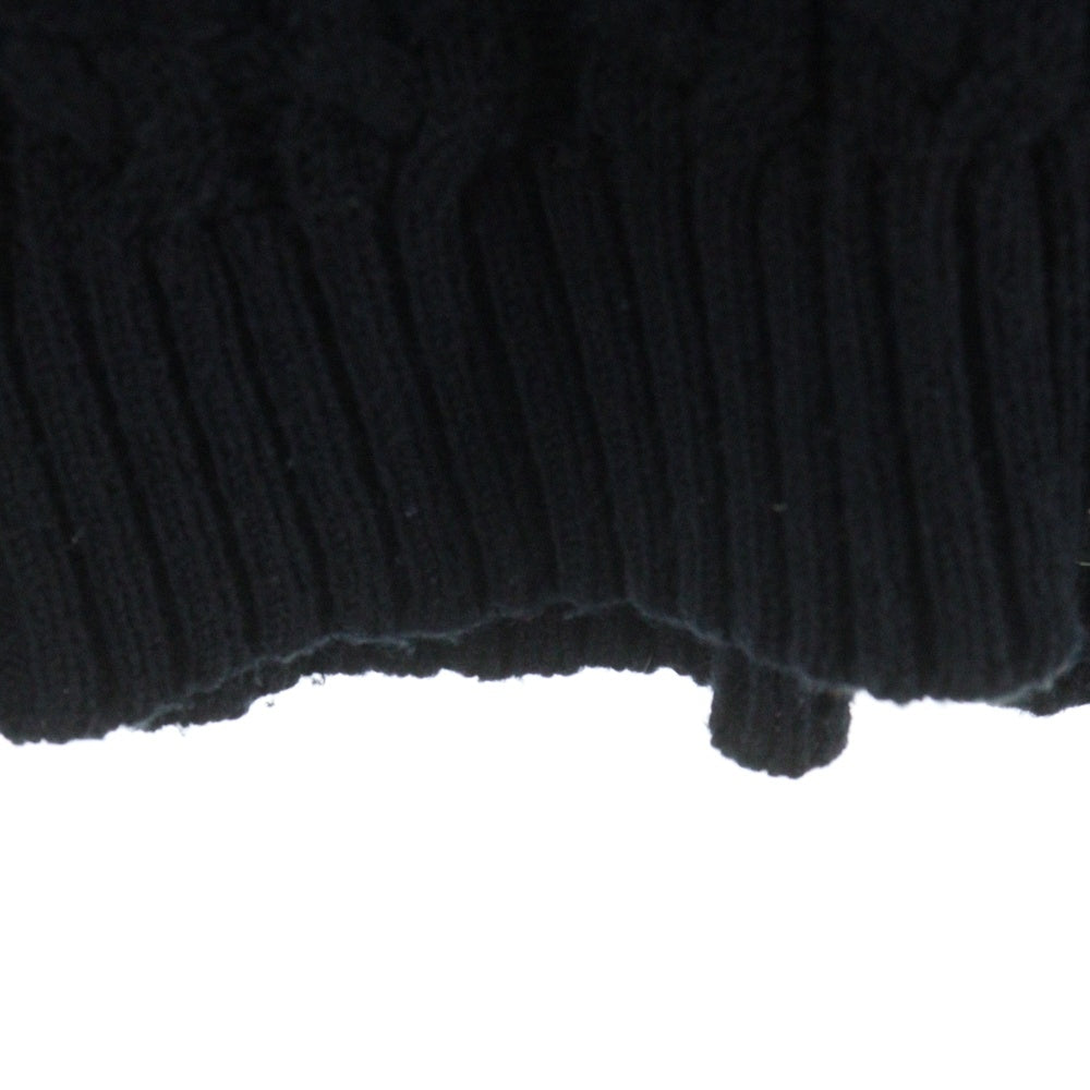 DOLCE & GABBANA(ドルチェアンドガッバーナ) ウール ジップアップ ニット カーディガン ジャケット ブラック GCC22K/F15E6 レディース