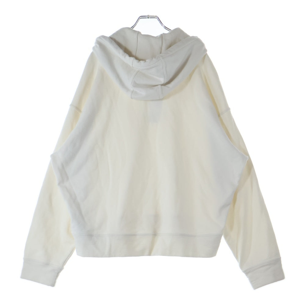 JIL SANDER +(ジルサンダープラス) 22AW ロゴプリント プルオーバースウェットパーカー フーディー ホワイト J47GU0002 J45050