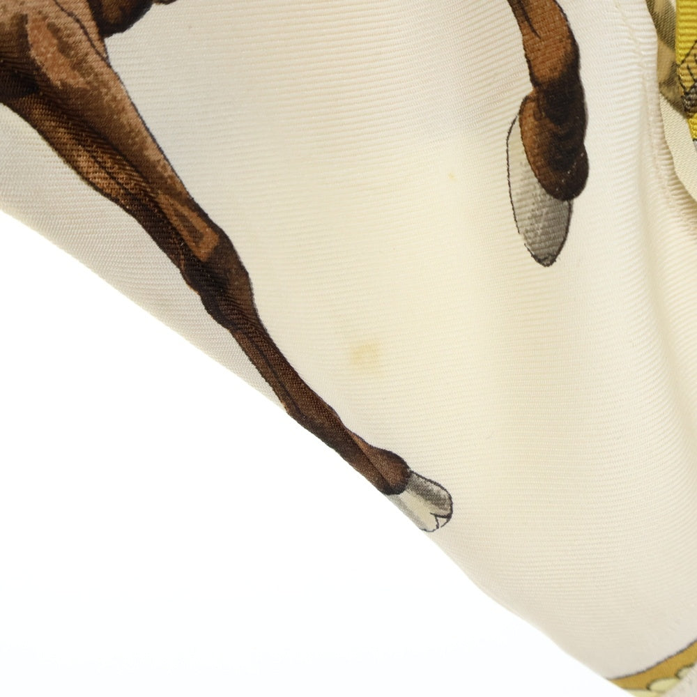 HERMES(エルメス) REPRISE 総柄 シルク 長袖シャツ ベージュ/イエロー