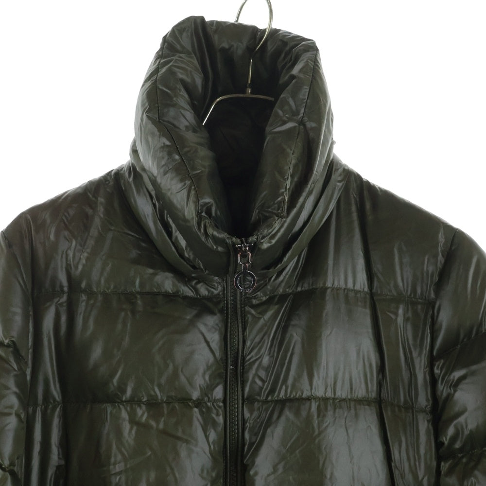 TATRAS(タトラス) ファー フーデッド ジップアップ ダウン ロング ジャケット コート カーキ レディース LTA5HU4425