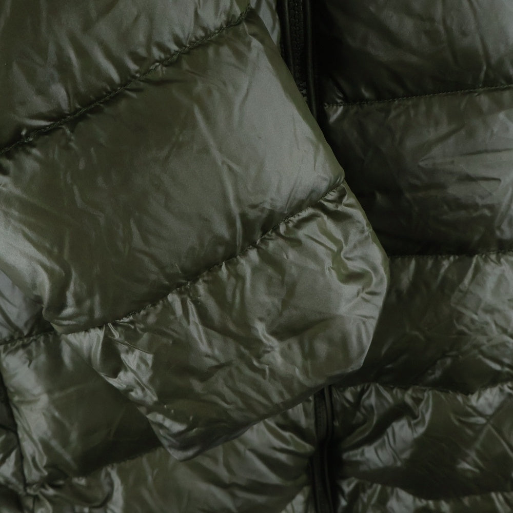 TATRAS(タトラス) ファー フーデッド ジップアップ ダウン ロング ジャケット コート カーキ レディース LTA5HU4425