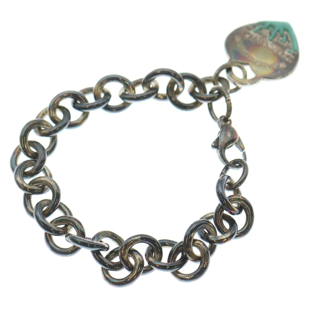 TIFFANY & Co.(ティファニー) リターントゥティファニー スプラッシュ ハート ブレスレット チェーン シルバー Ag925 32.8g レディース