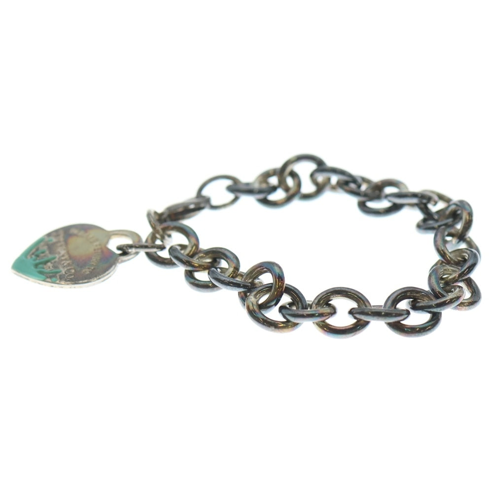 TIFFANY & Co.(ティファニー) リターントゥティファニー スプラッシュ ハート ブレスレット チェーン シルバー Ag925 32.8g レディース