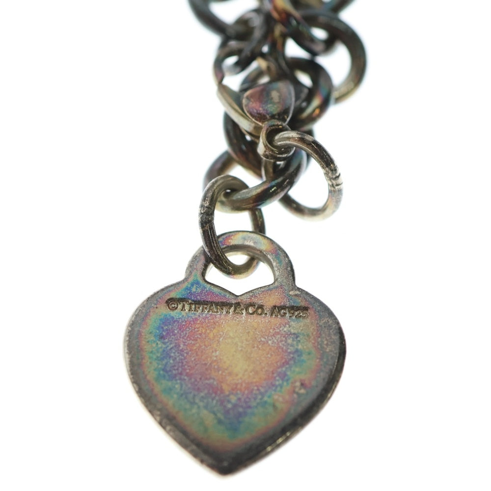 TIFFANY & Co.(ティファニー) リターントゥティファニー スプラッシュ ハート ブレスレット チェーン シルバー Ag925 32.8g レディース