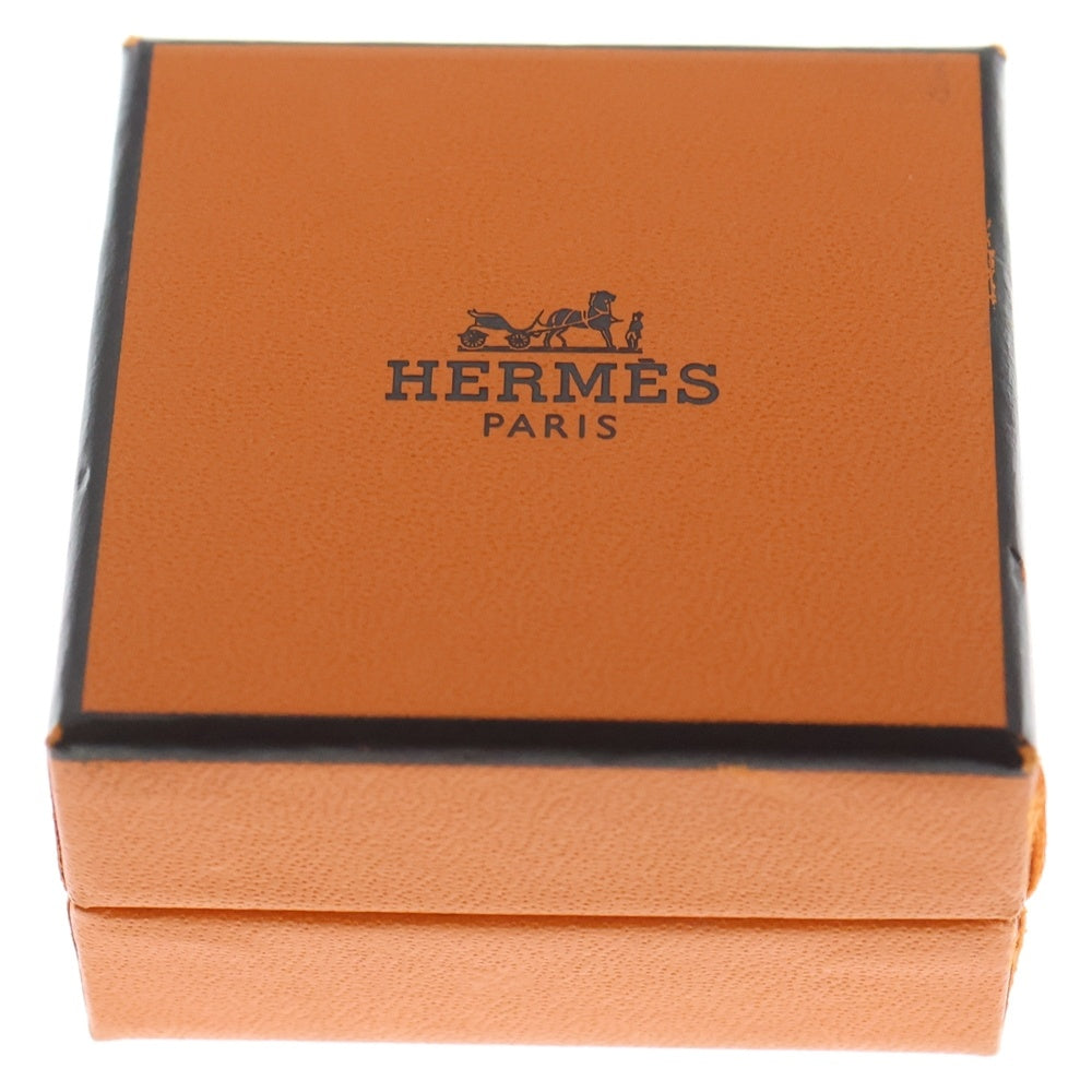 HERMES(エルメス) カージュドアッシュ Hキューブ ピアス ホワイト×シルバー レディース