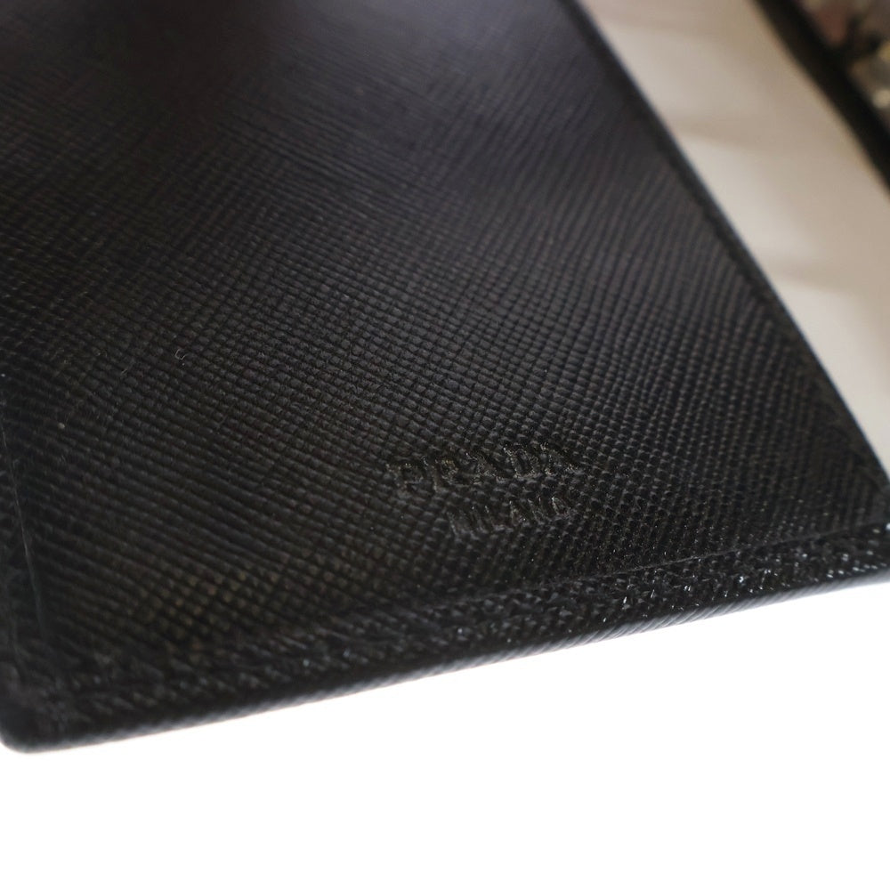 PRADA(プラダ) 手帳カバー ブックカバー ノート バインダー ブラック レザー
